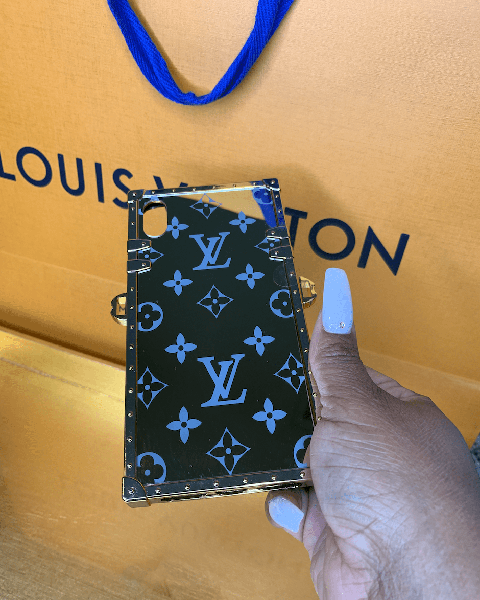 GOLD LV TRUNK CASE, iphone case, iPhone 10, iPhone 11, Fashion