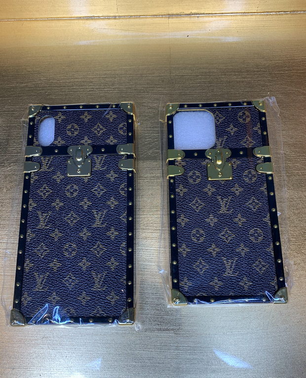 BROWN LV TRUNK CASE (SMALL LV PRINT) - Shop Yasmine Bianca