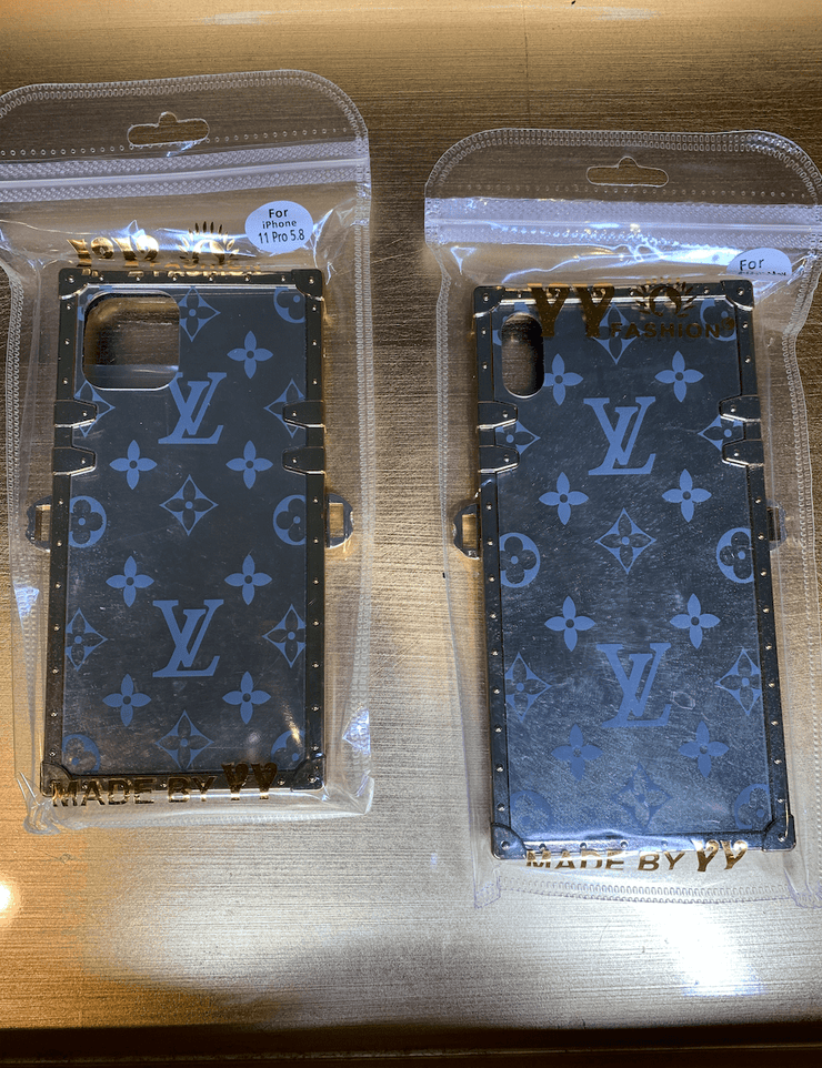 blue lv phone case