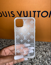 LV FROSTED CLEAR CASE - Shop Yasmine Bianca