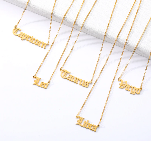 ZODIAC NAME PLATE
